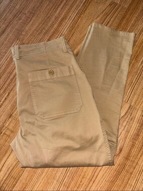 Banana Republic Tan Cropped Ankle Pants